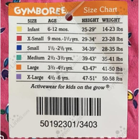 Vintage Gymboree Bottoms Rainbow Tag Girl X-Small - Picture 6 of 7